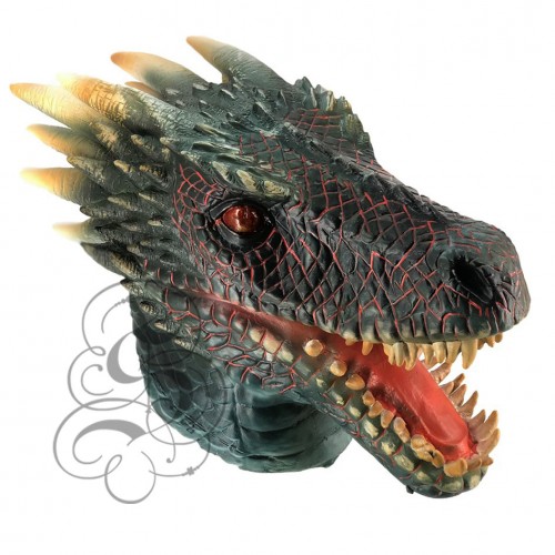 Latex Dragon Overhead Party Mask